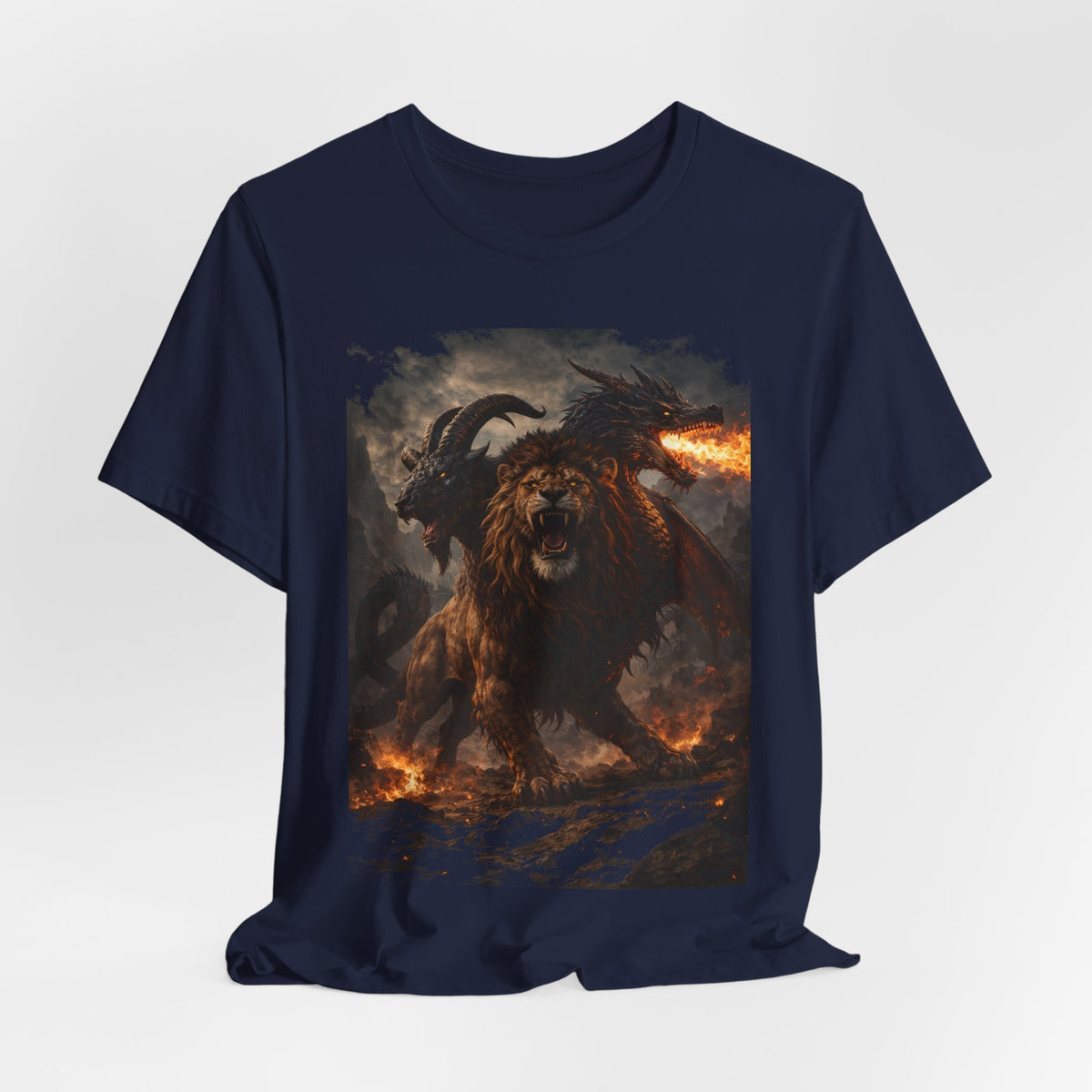 Chimera is one of the most fascinating creatures-Hellfire Beast Graphic T-Shirt