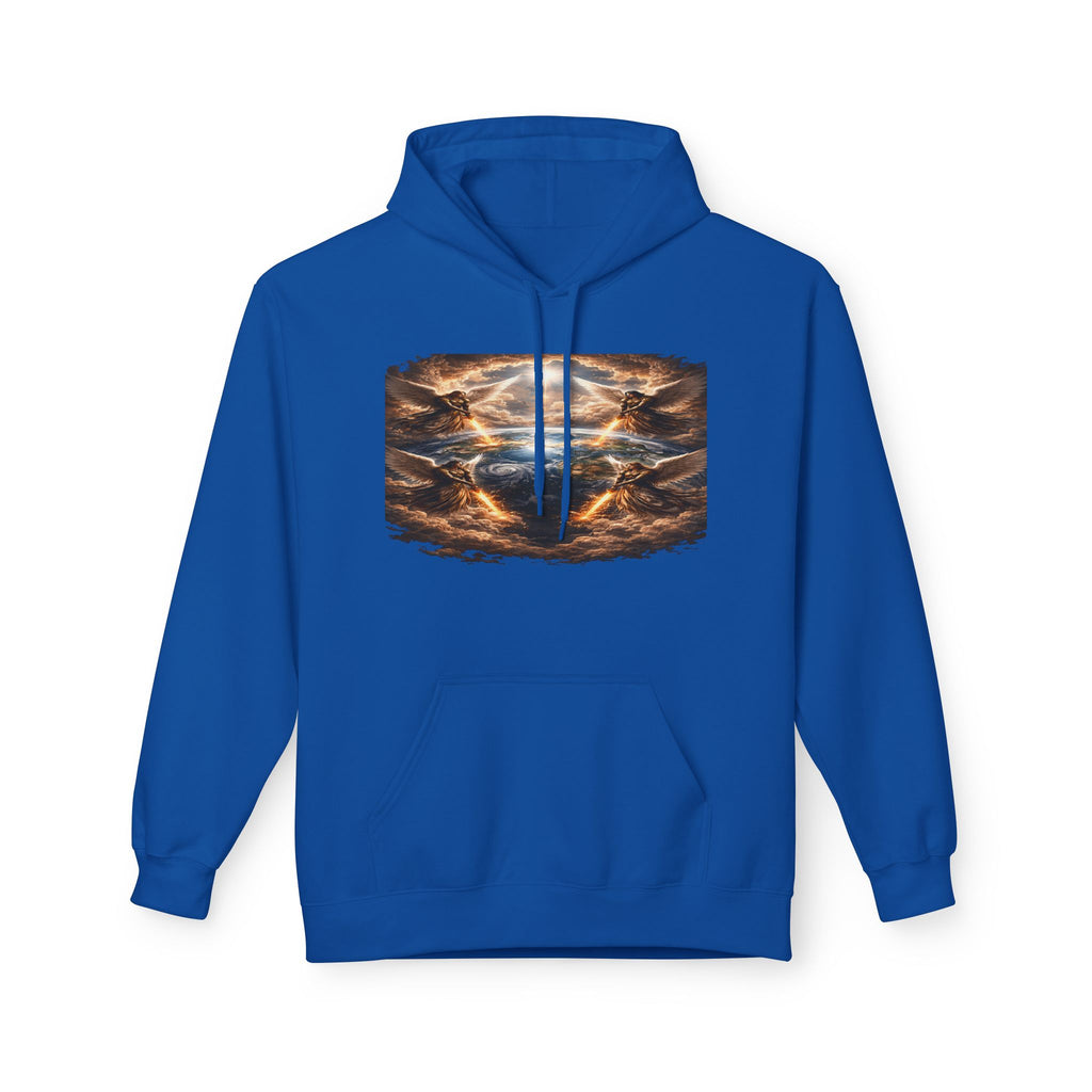 Revelation 7:1 The four Angels at the end of times-Jesus Christ retrun-Unisex Midweight Softstyle Fleece Hoodie