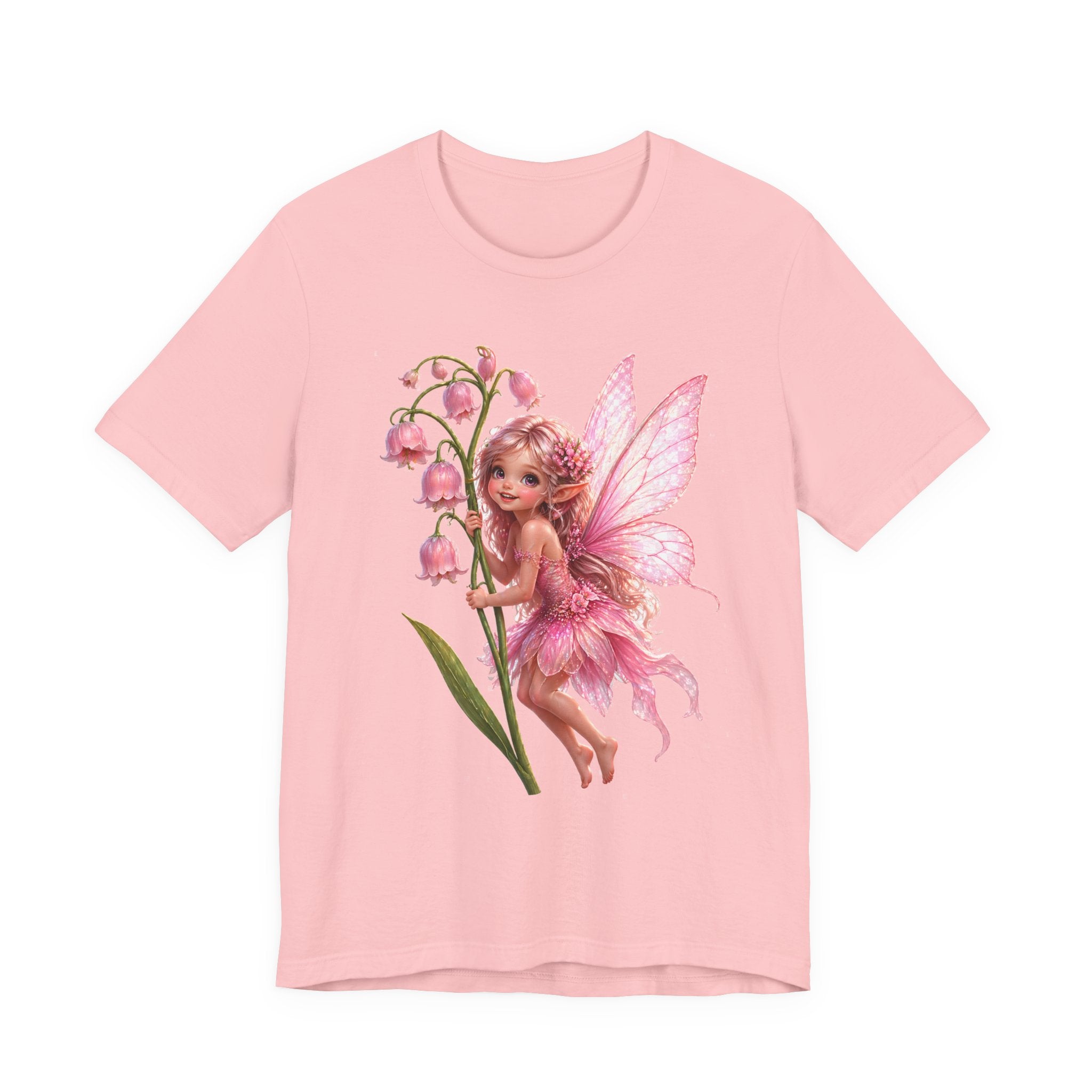 Pink Lily Fairy T-Shirt — Cute Floral Fairytee for Kids & Adults