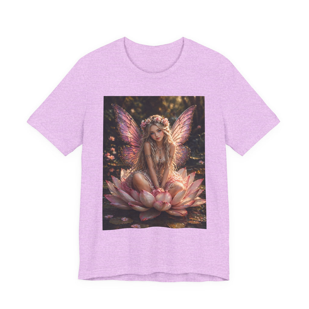 Fairy Lotus T-Shirt — Enchanted Winged Fairy Graphic Tee