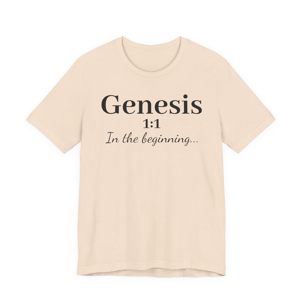 Genesis 1:1 "In the beginning" Christian Tee