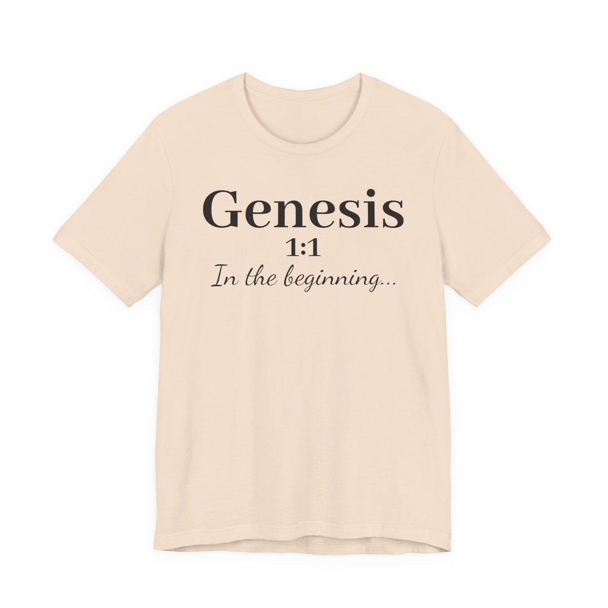 Genesis 1:1 "In the beginning" Christian Tee
