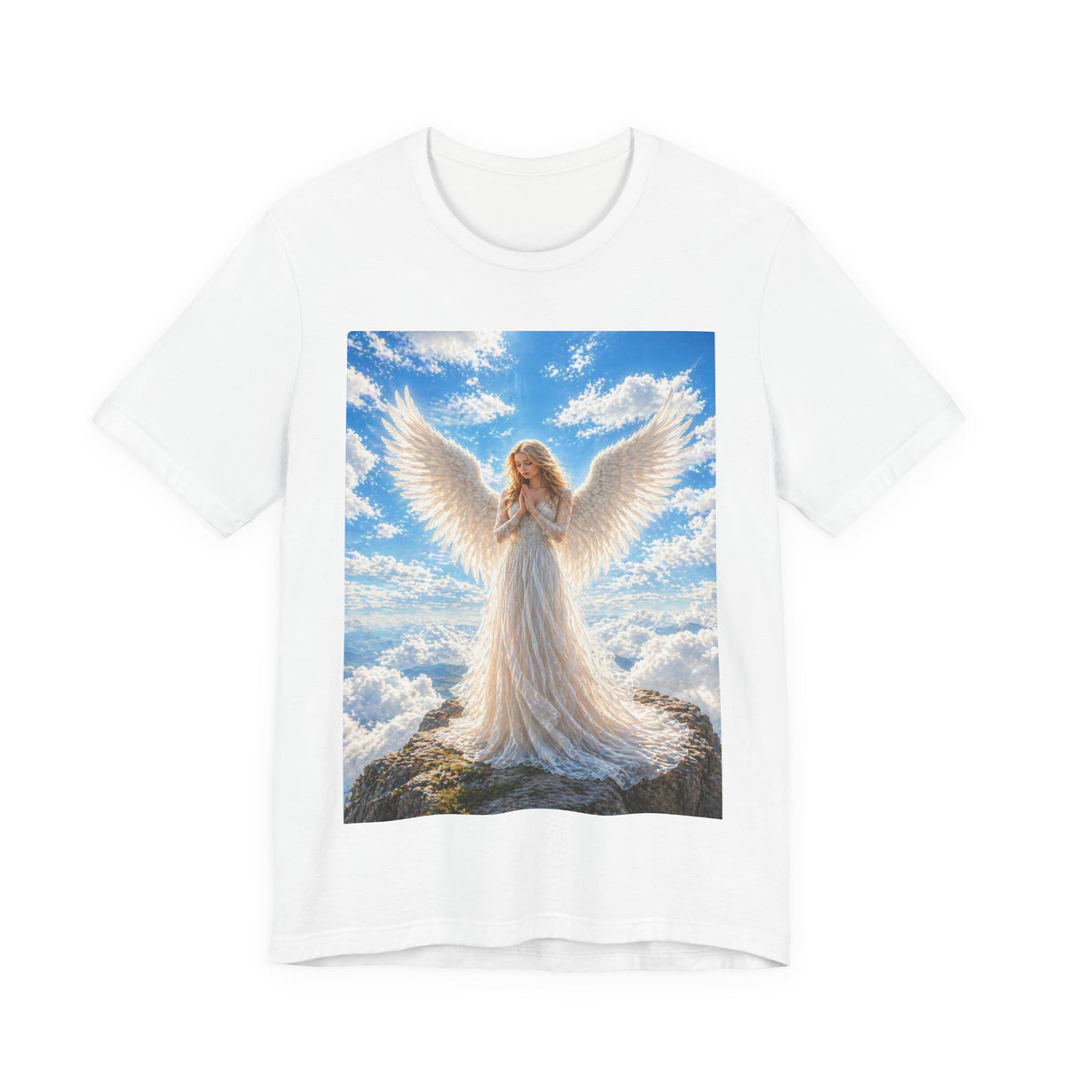 Angel Wings T-Shirt — Serene Guardian Angel Graphic Tee