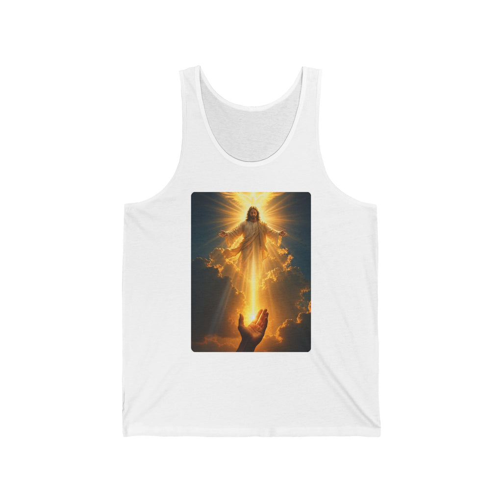 Jesus Ascension Tank Top — Radiant Christian Faith Graphic Tank
