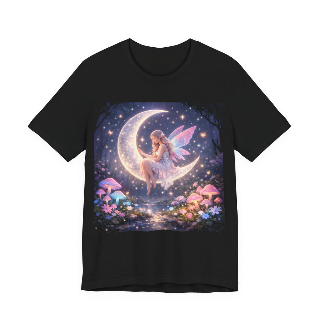 Fairy on the Moon T-Shirt — Magical Night Garden Fairy Tee