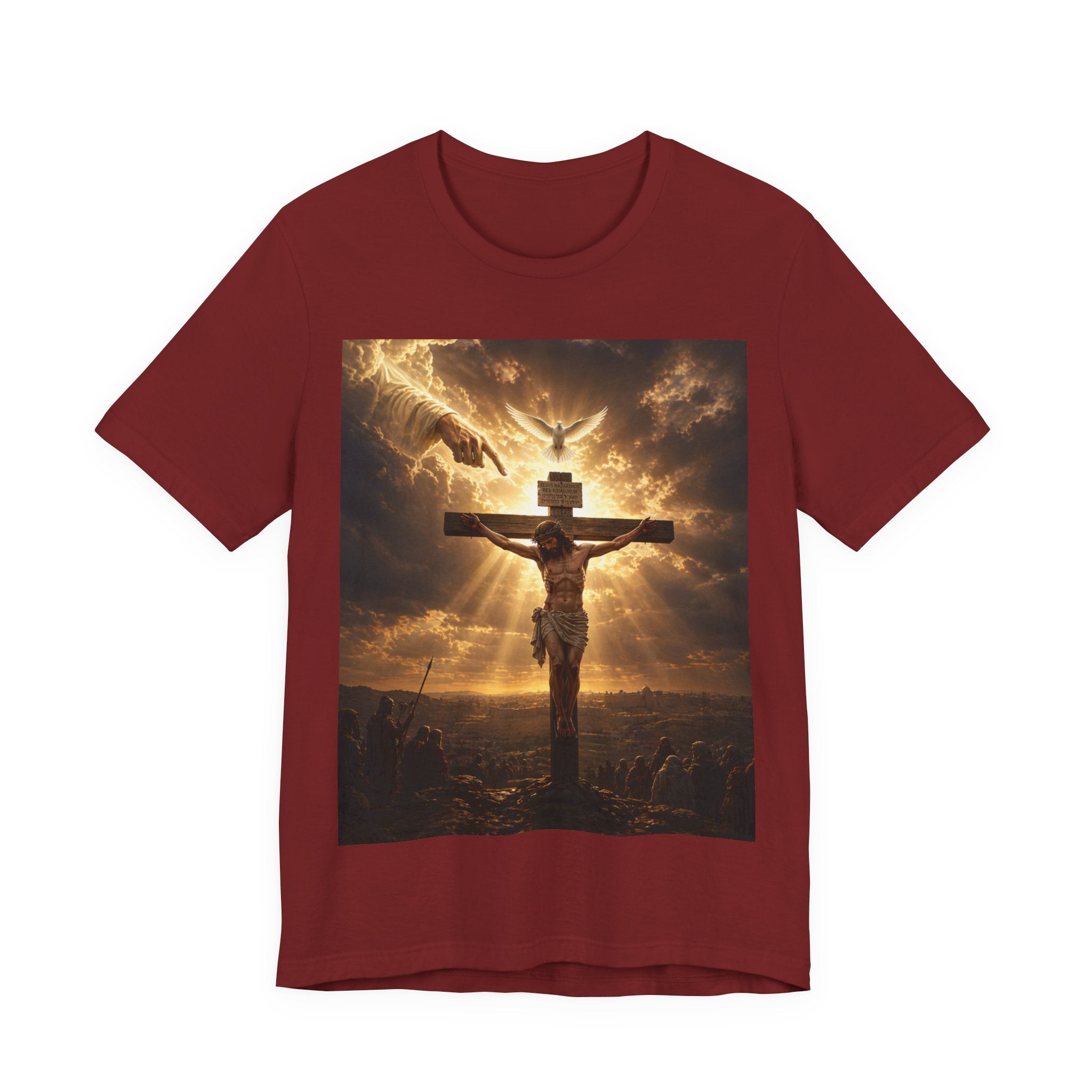 Crucifixion Sunrise T-Shirt — Christian Faith Graphic Tee
