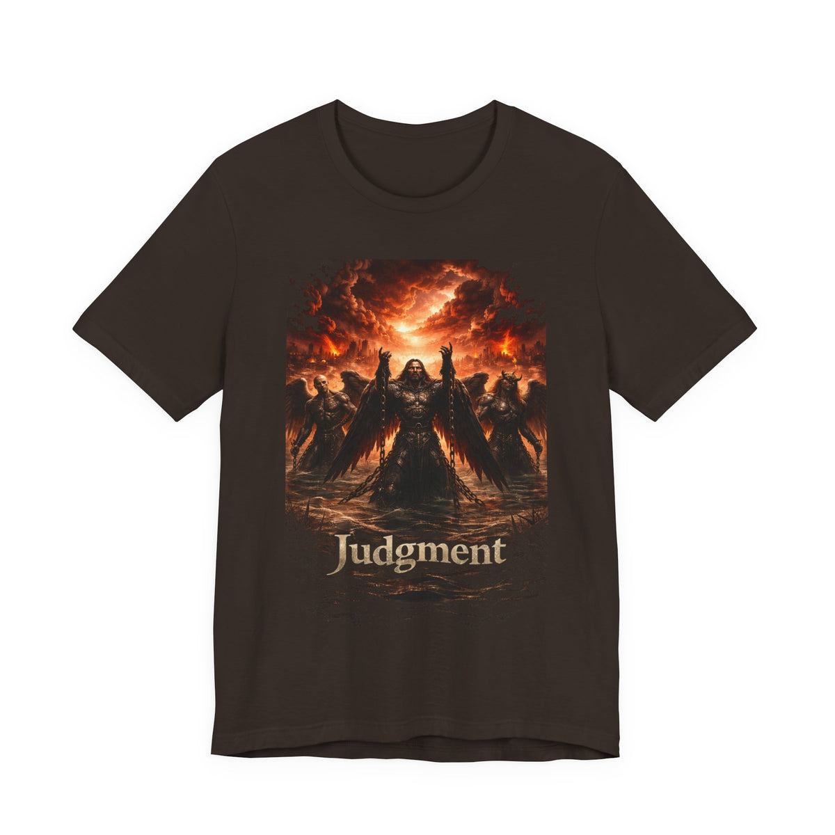 Judgment Graphic Tee — Apocalyptic Angel War T‑Shirt