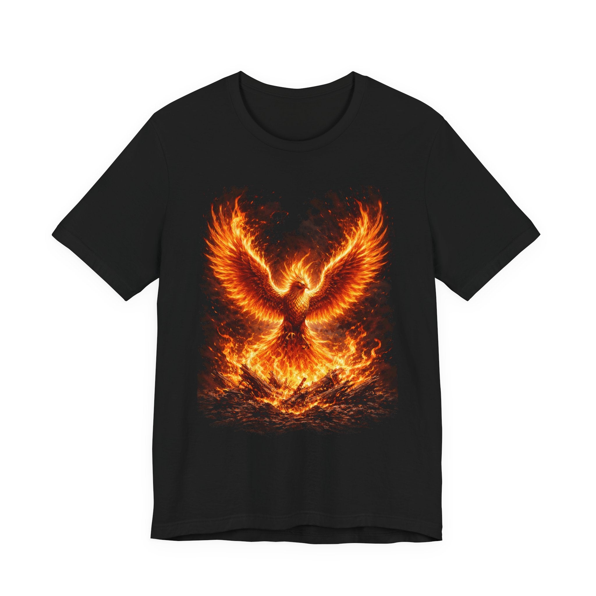 Phoenix Fire Graphic Tee — Rising Flame Mythical Bird T-Shirt