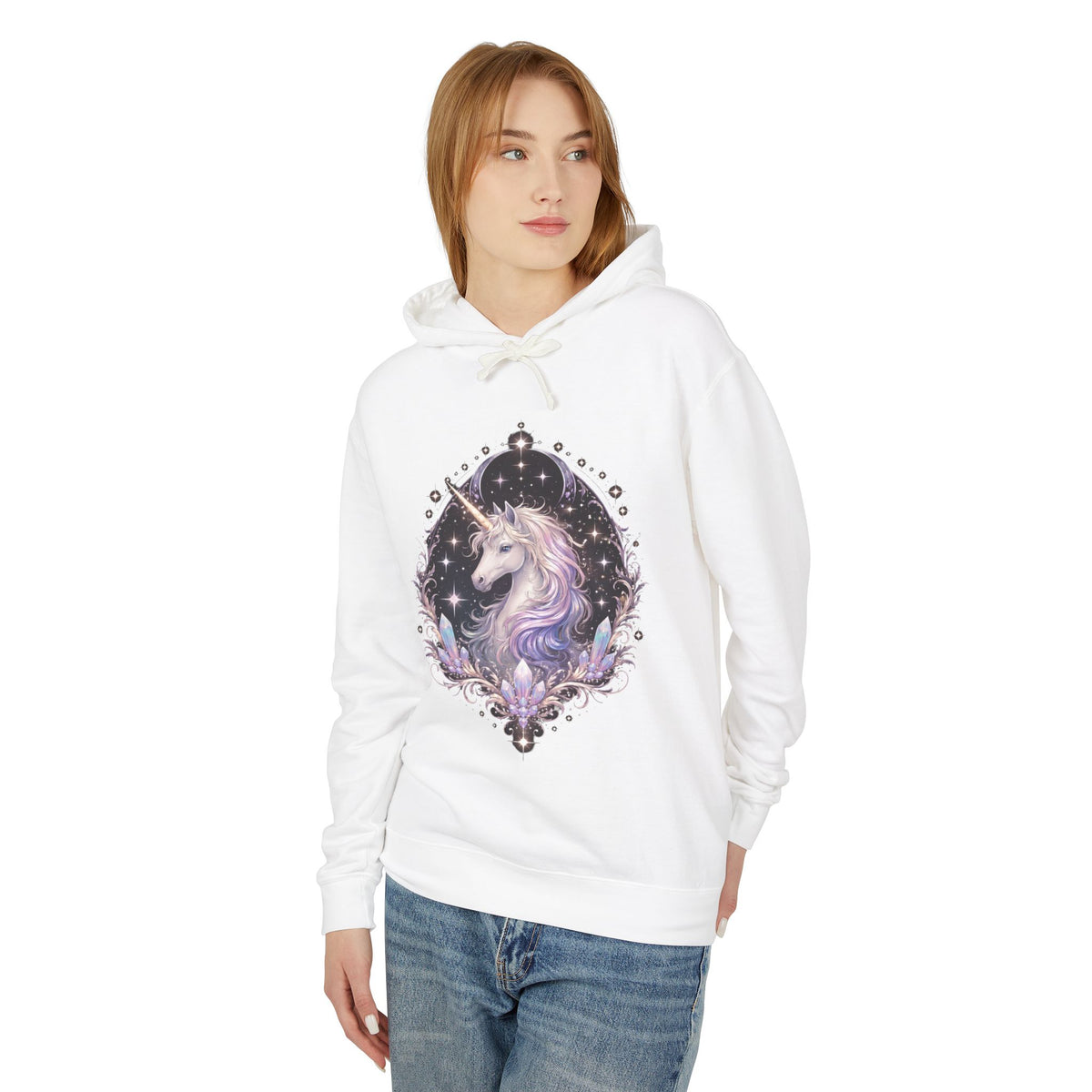 Mystic Unicorn Hoodie — Pastel Galaxy Horse Hooded Sweatshirt