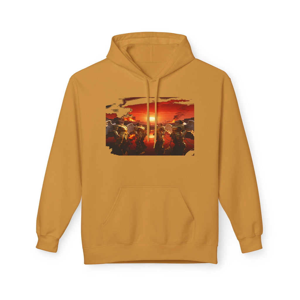 Revelation 7:1 End of times-Four angels standing on the four corners of the earth as seen from heaven-Art Graphic Pullover