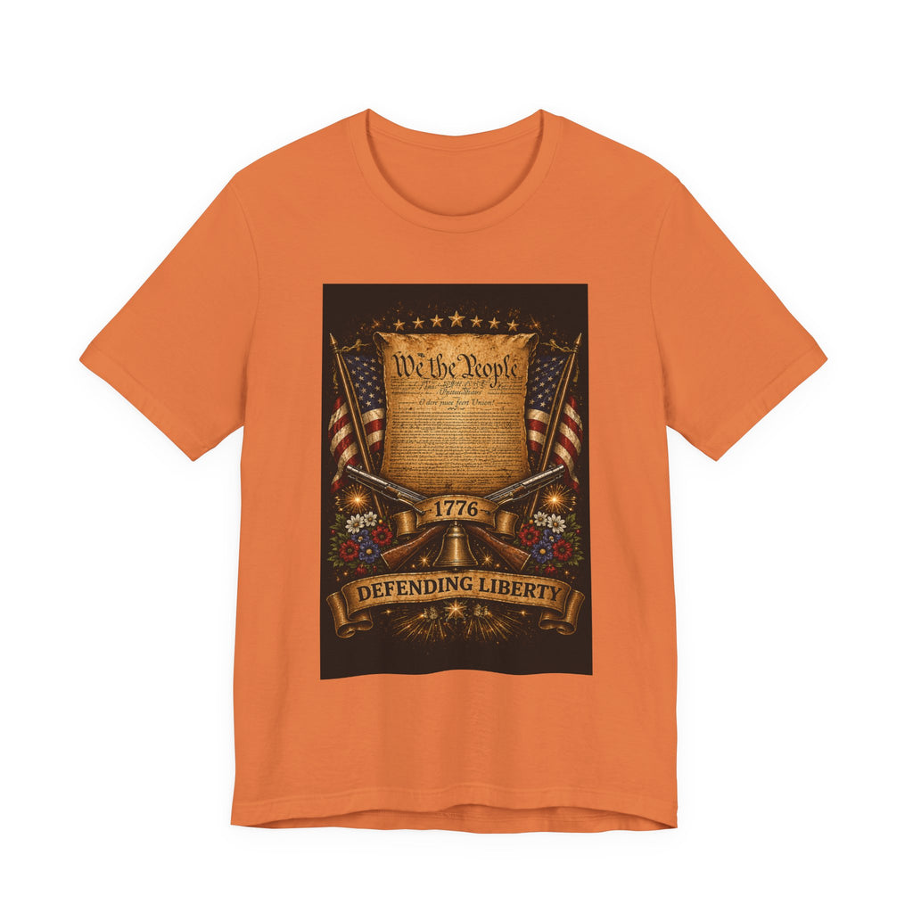 Defending Liberty 1776 T-Shirt — 'We the People' Patriotic Constitution Tee