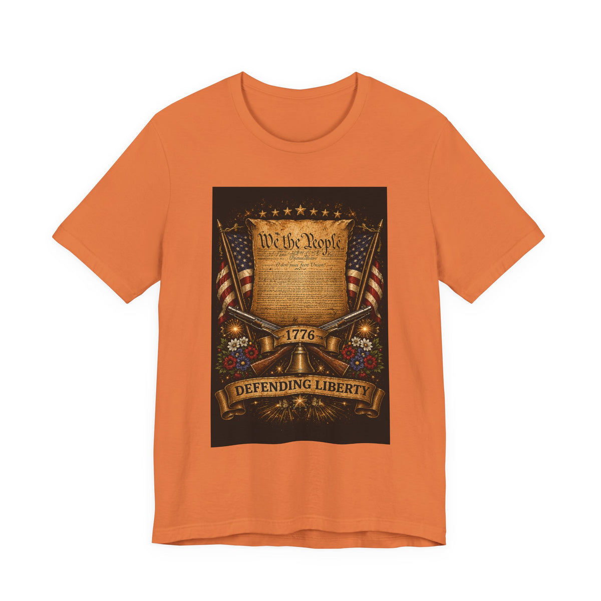 Defending Liberty 1776 T-Shirt — 'We the People' Patriotic Constitution Tee
