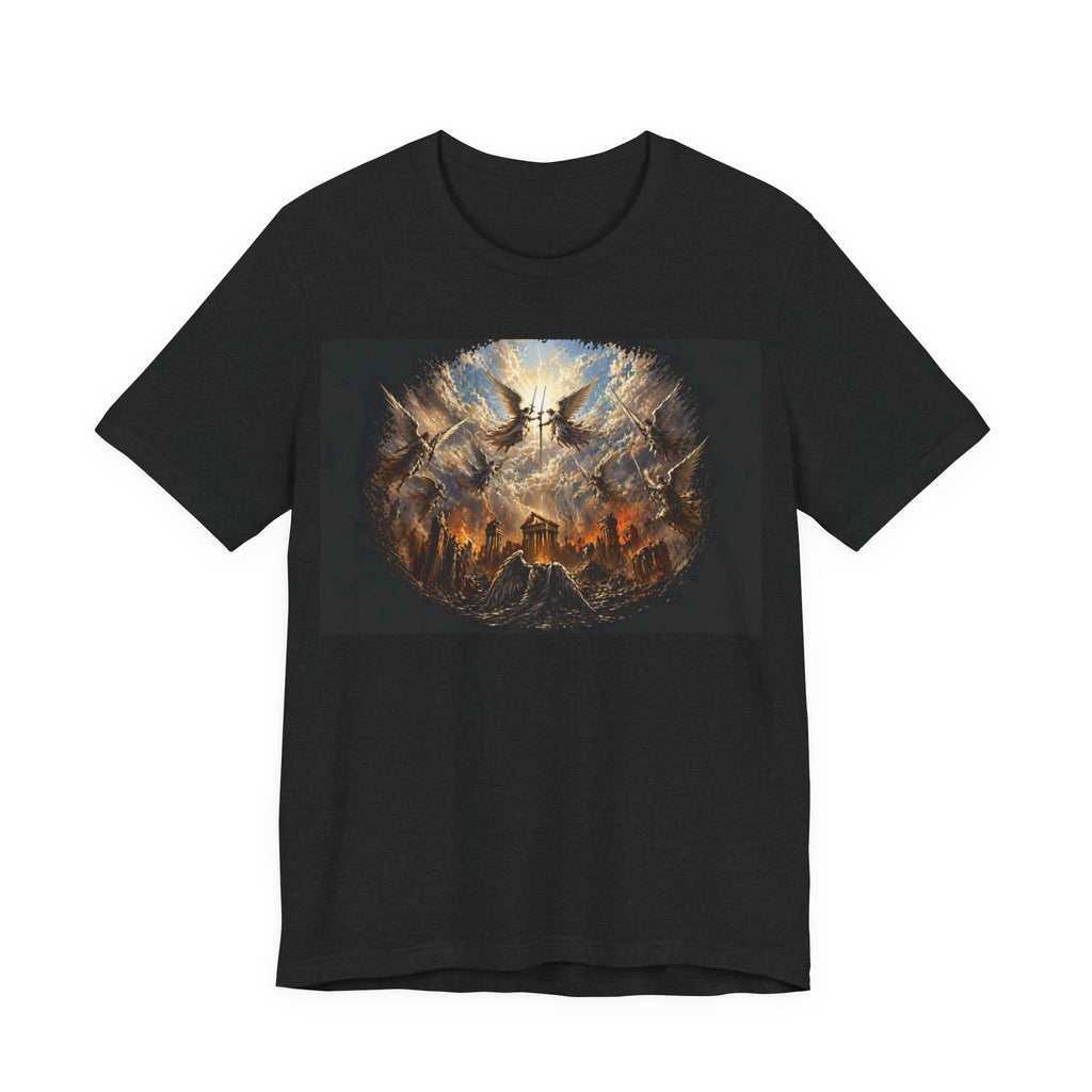 Apocalyptic Angel Scene T‑Shirt — Fantasy/Metal Graphic Tee