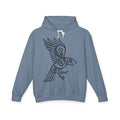 The Raven – Odin’s Messengers-Tribal Raven Hoodie — Intricate Celtic Bird Graphic Lightweight Sweatshirt