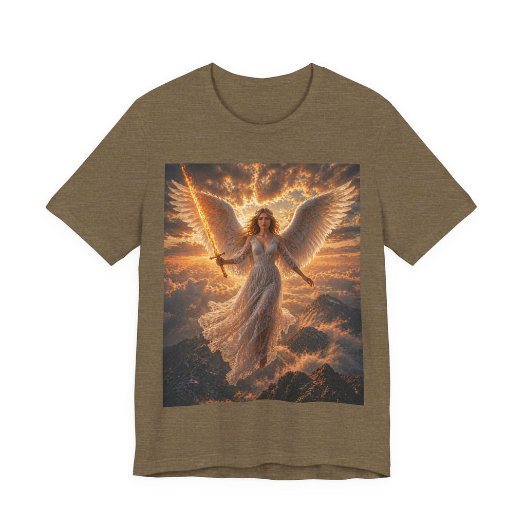 Angel Warrior Tee — Radiant Guardian Wings Graphic T-Shirt