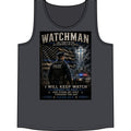 Watchman Police Tank Top — "I Will Keep Watch" Isaiah 62:6 Christian Law Enforcement Tank