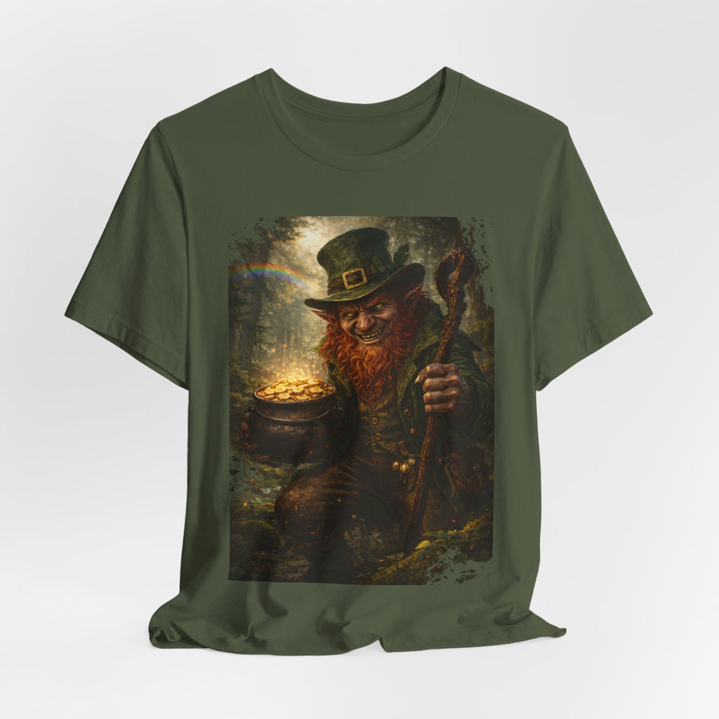 Leprechaun Gold Pot T‑Shirt — Vintage St. Patrick’s Day Lucky Charm Tee