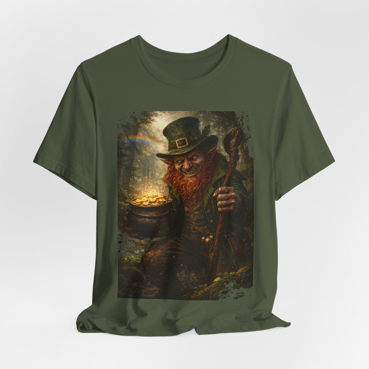 Leprechaun Gold Pot T‑Shirt — Vintage St. Patrick’s Day Lucky Charm Tee