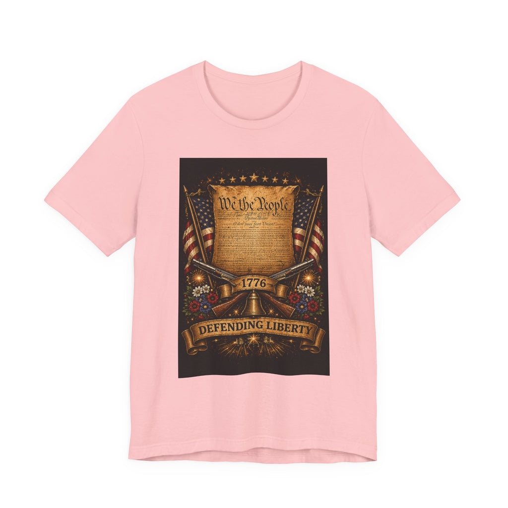 Defending Liberty 1776 T-Shirt — 'We the People' Patriotic Constitution Tee