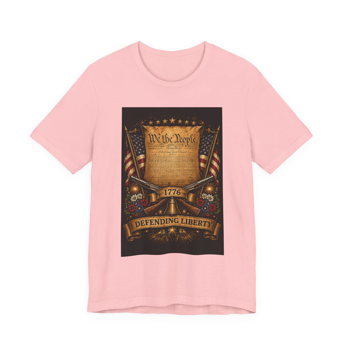 Defending Liberty 1776 T-Shirt — 'We the People' Patriotic Constitution Tee
