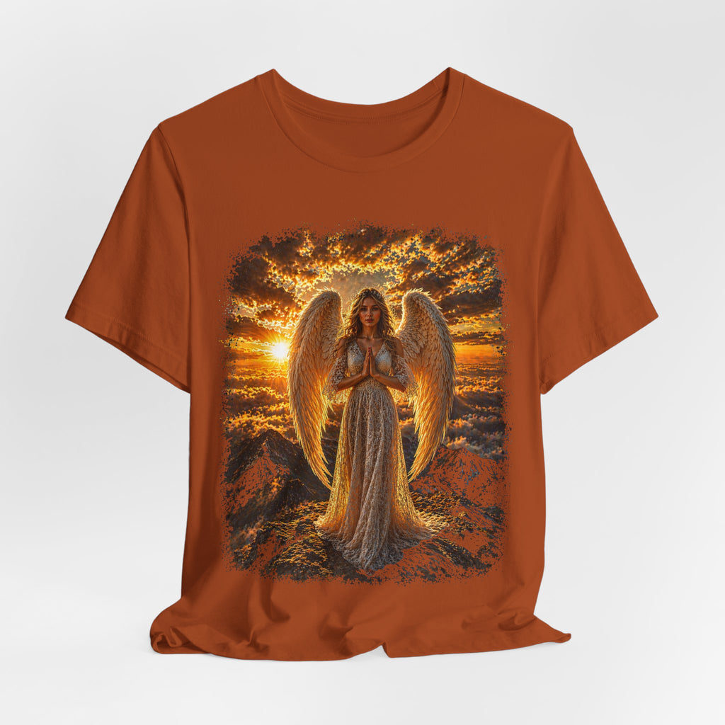 Angel Sunset Tee — Spiritual Guardian Wings T-Shirt
