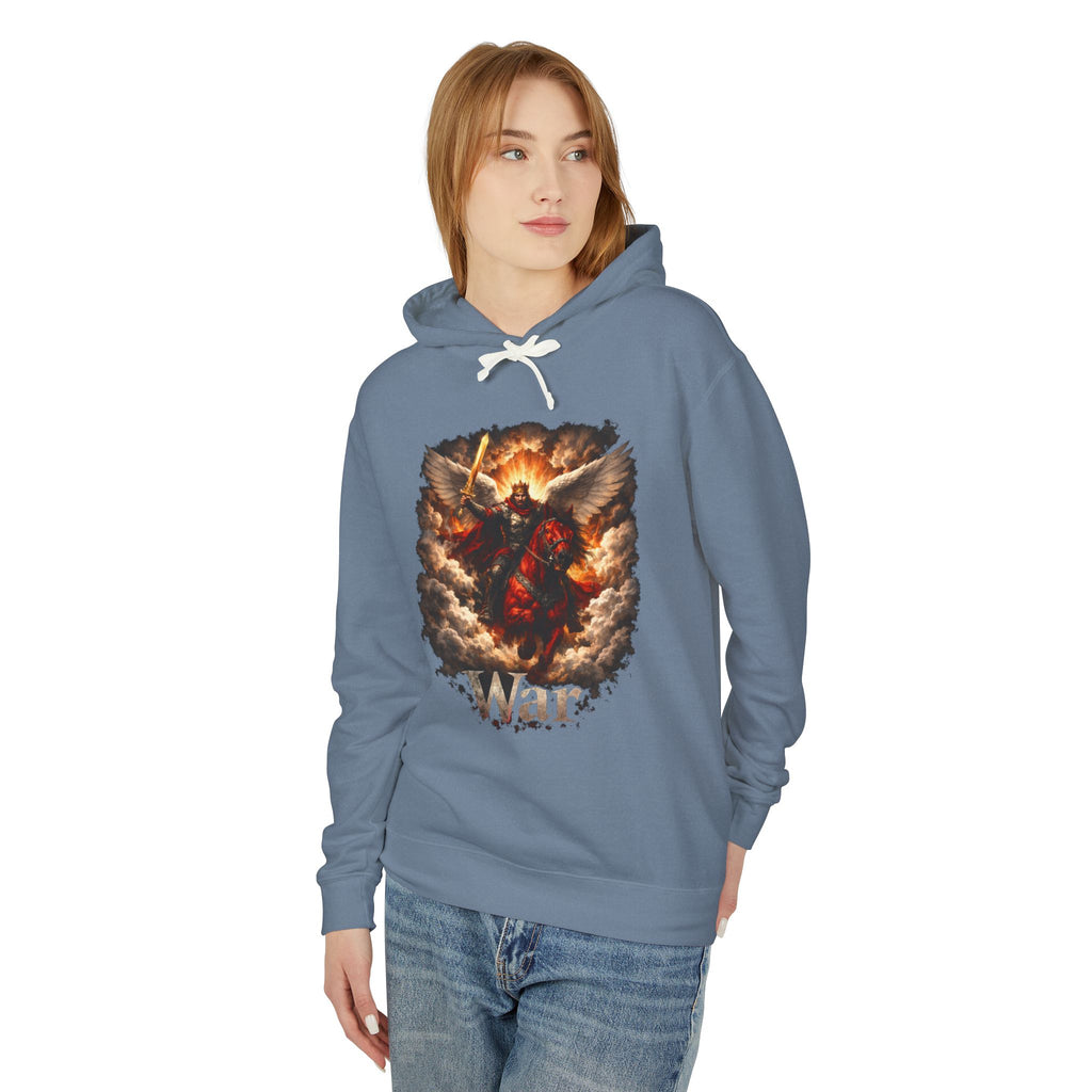 Archangel Warrior Hoodie – Fiery Guardian Graphic Sweatshirt
