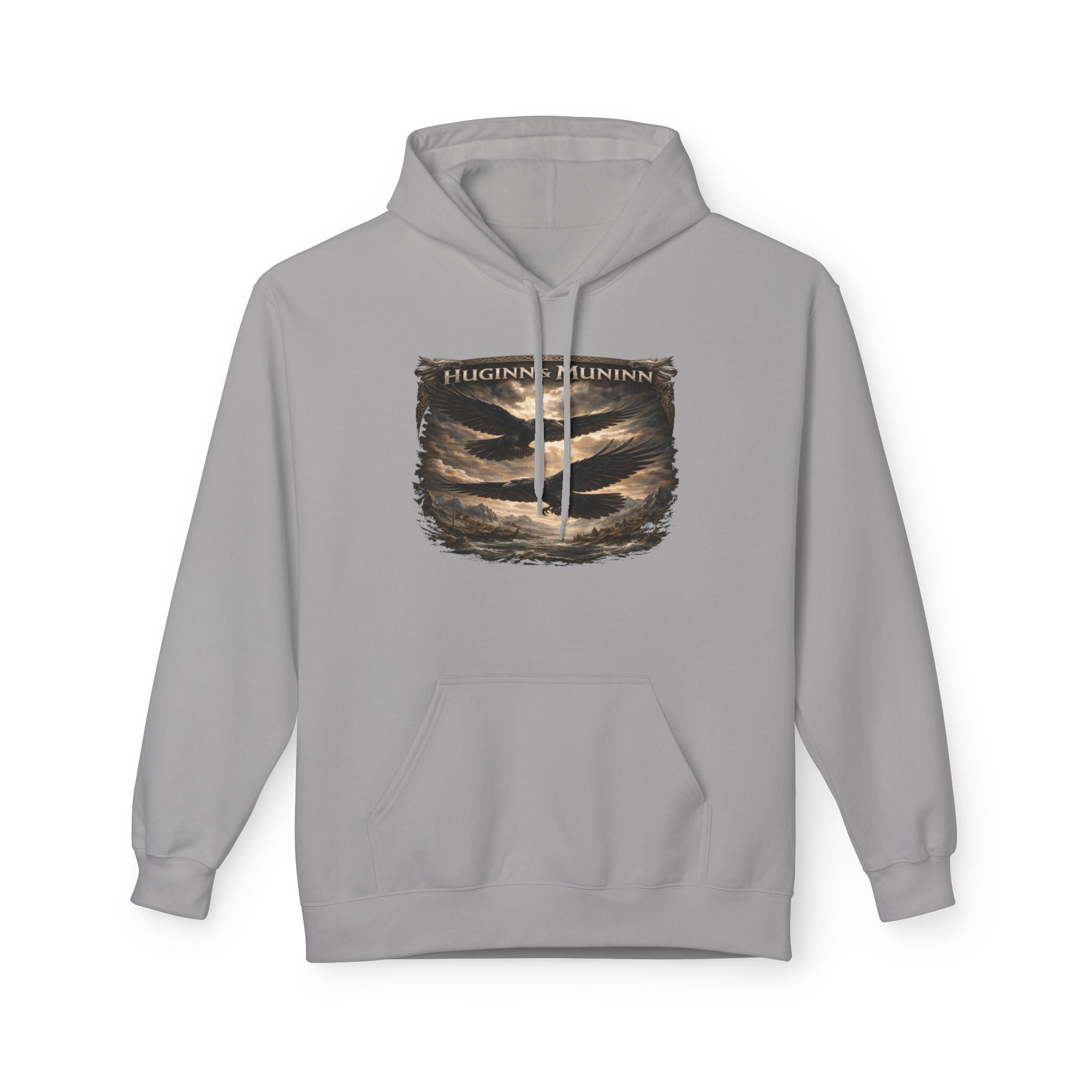 Huginn and Muninn – The Twin Ravens of Odin -cotton Pullover