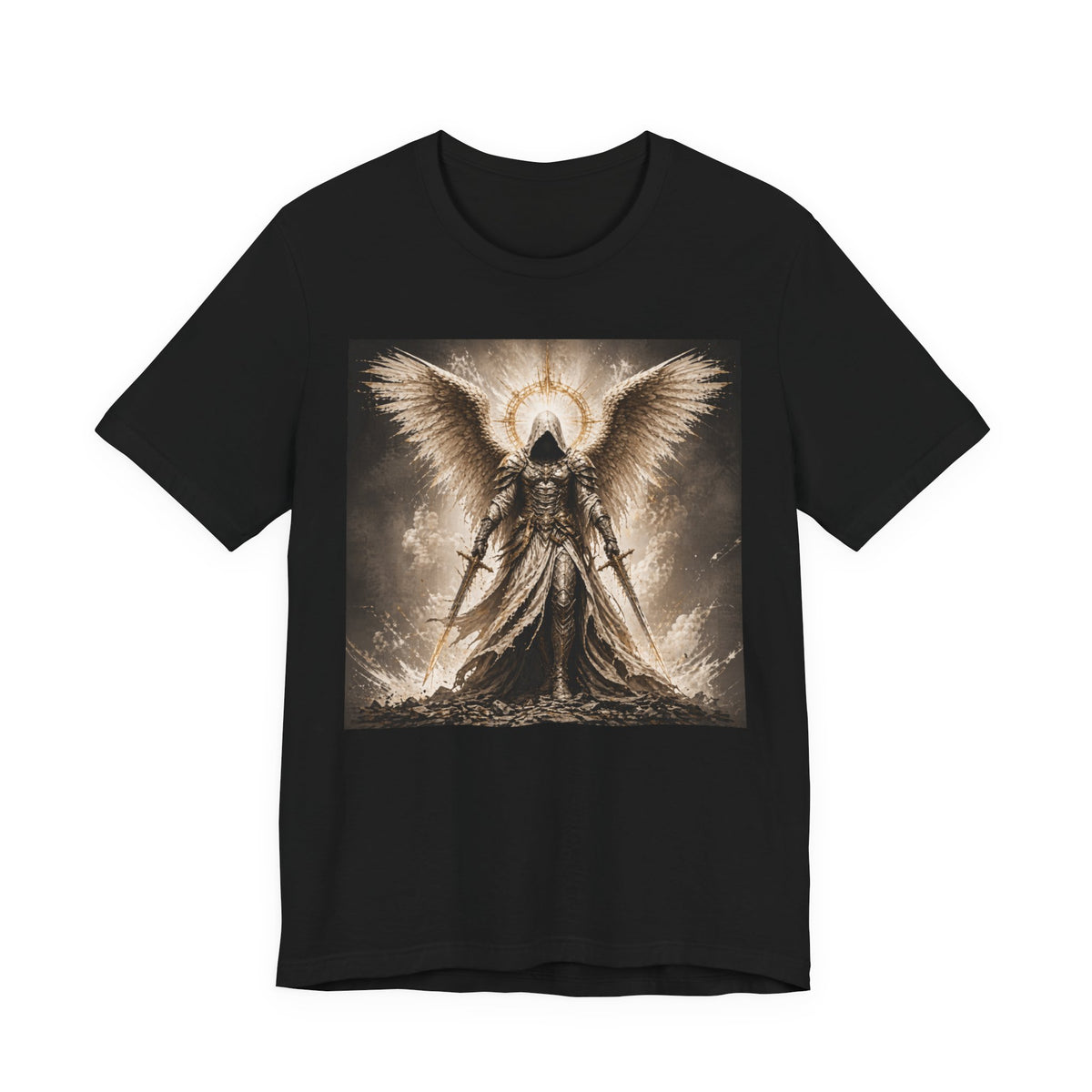 Angel Warrior T-Shirt — Gothic Archangel Graphic Tee