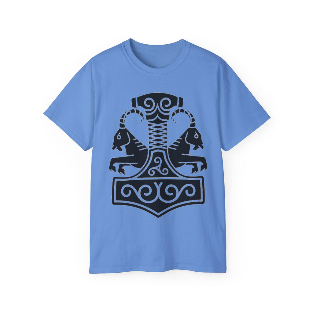 The Goat – Heidrun, The Source of Strength Cotton T-Shirt — Norse Viking Horse Motif Tee