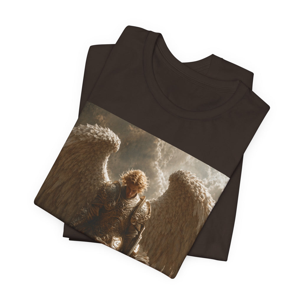 Angel Warrior T‑Shirt — Dramatic Winged Guardian Graphic Tee