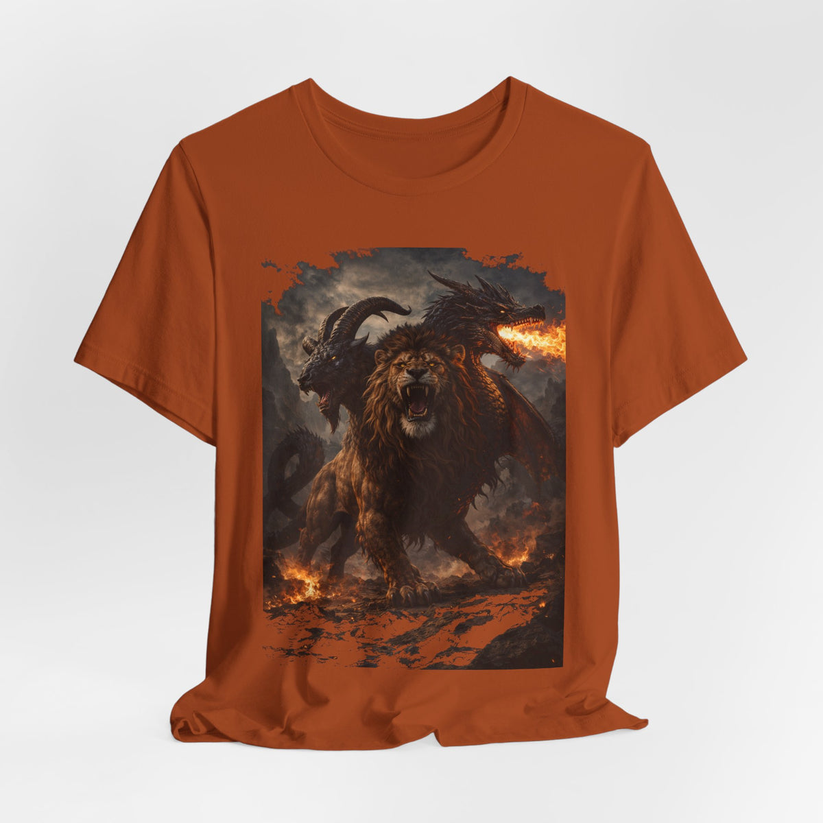 Chimera is one of the most fascinating creatures-Hellfire Beast Graphic T-Shirt