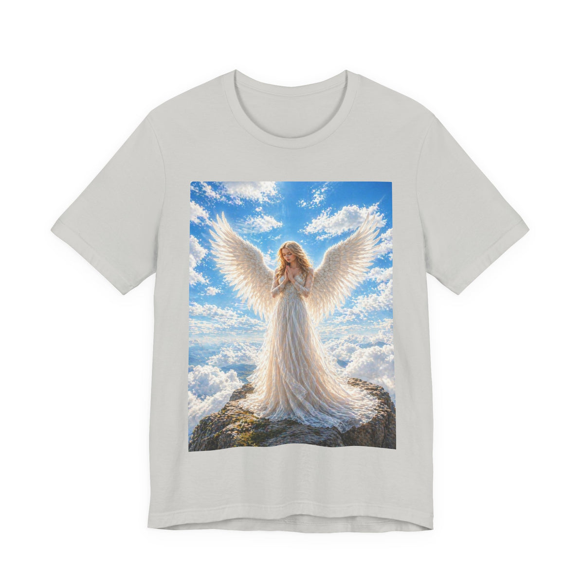 Angel Wings T-Shirt — Serene Guardian Angel Graphic Tee