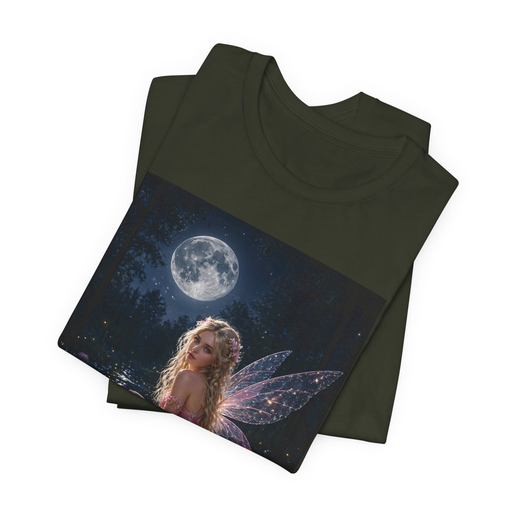 Moonlit Fairy T‑Shirt — Ethereal Lotus Fairy Graphic Tee