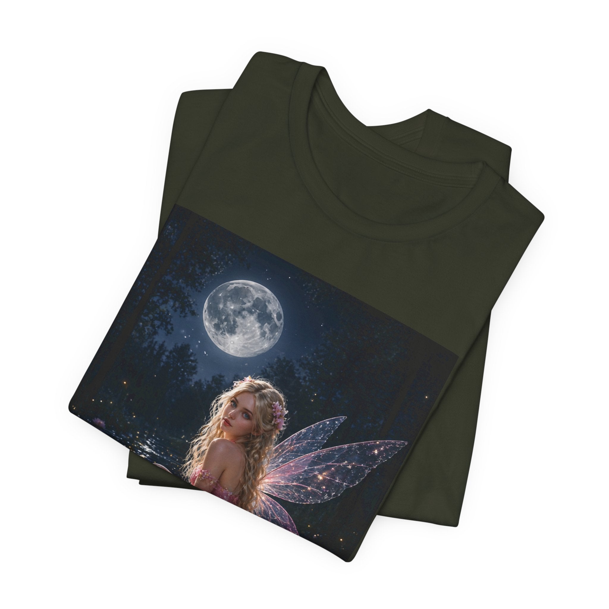 Moonlit Fairy T‑Shirt — Ethereal Lotus Fairy Graphic Tee
