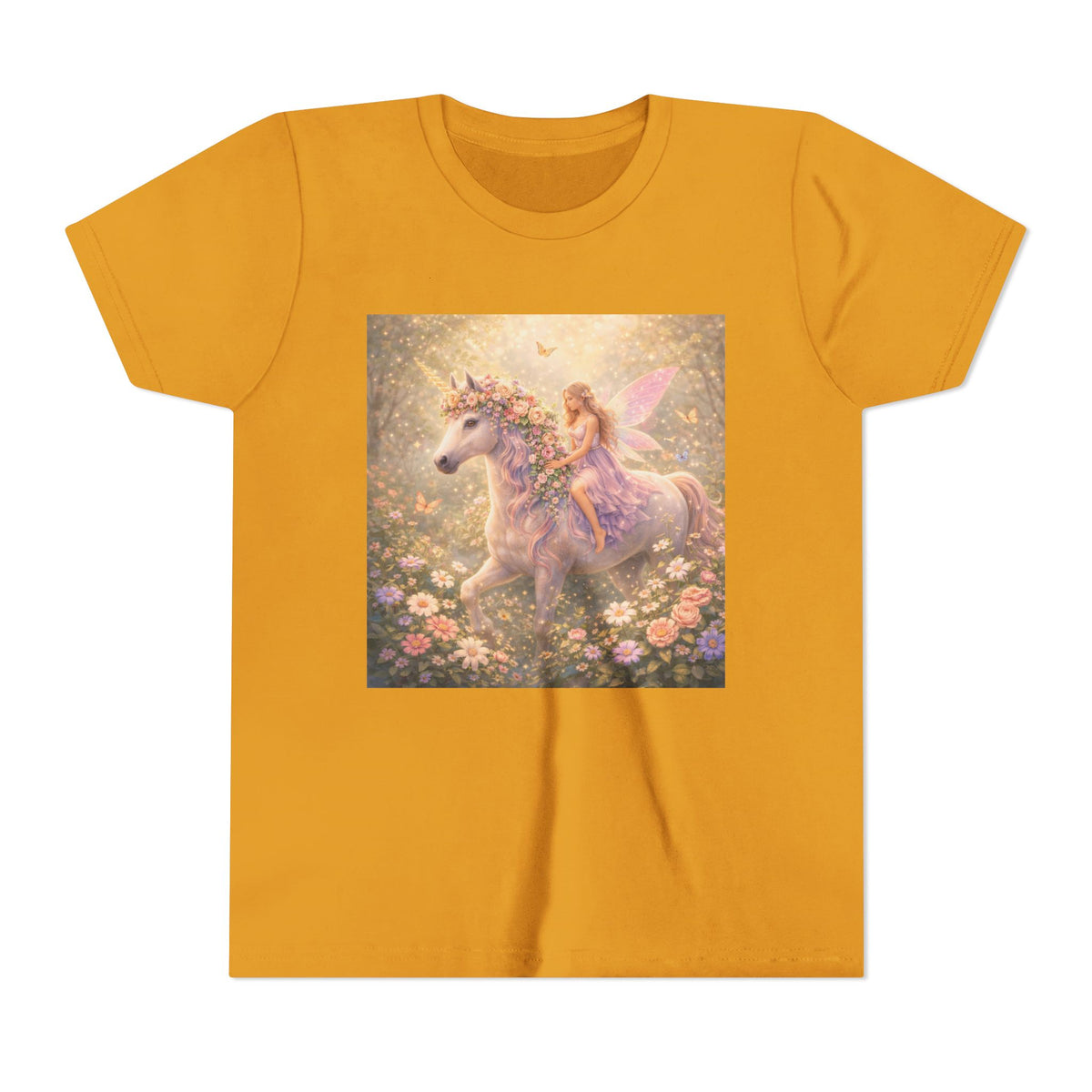 Youth Tee — Magical Unicorn Fairy Ride Kids T‑Shirt