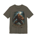 Bigfoot Monster Graphic T-Shirt — Sasquatch Forest Night Tee