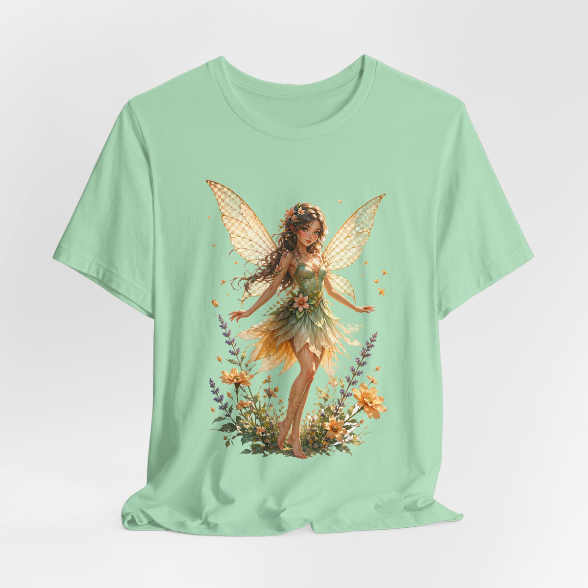 Fairy Garden T-Shirt — Vintage Floral Fairy Illustration Tee