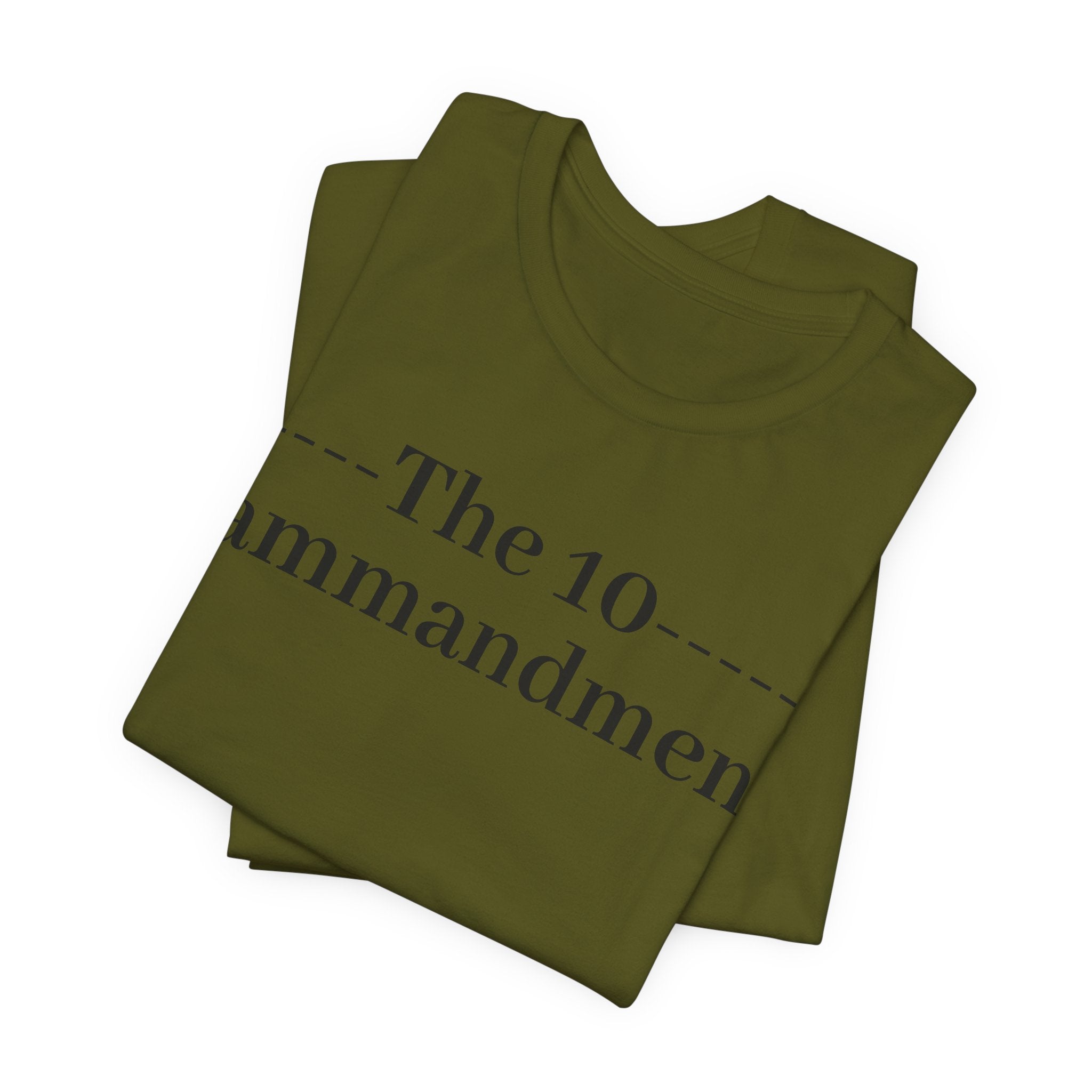 The 10 Commandment- Short Sleeve Tee