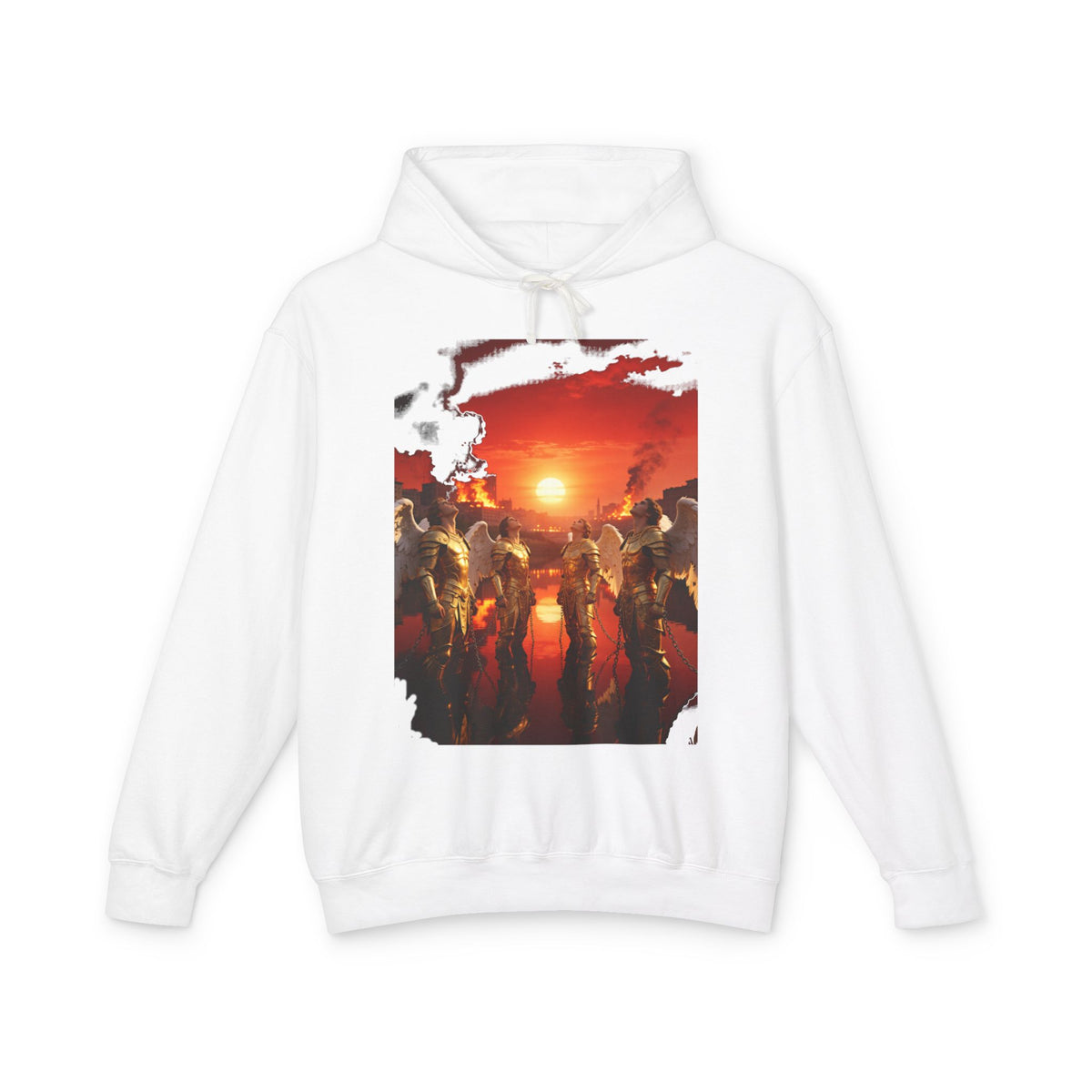Revelation 9 reveals four fallen angels bound in the Euphrates River Graphic Pullover