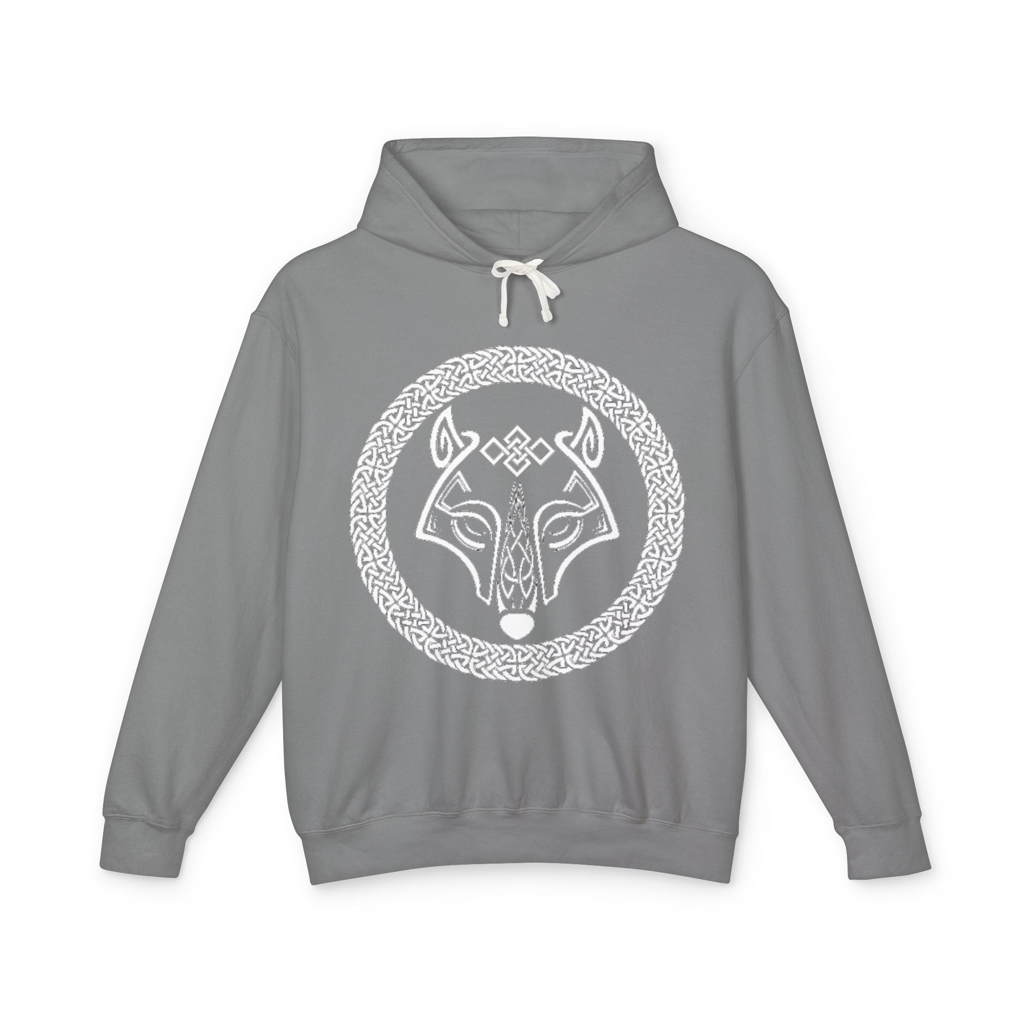 The Wolf – A Symbol of Power, Destruction, and Loyalty-Viking Wolf Hoodie — Norse Knotwork Wolf Head Pullover
