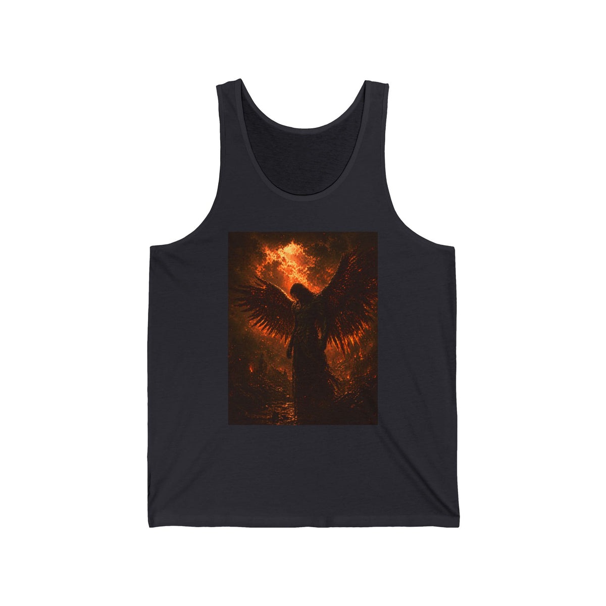 Phoenix Angel Tank Top — Fiery Winged Guardian Graphic Tank
