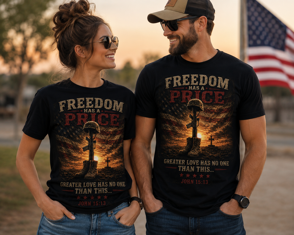 Freedom Has a Price Tee — Military Fallen Soldier Tribute T-Shirt