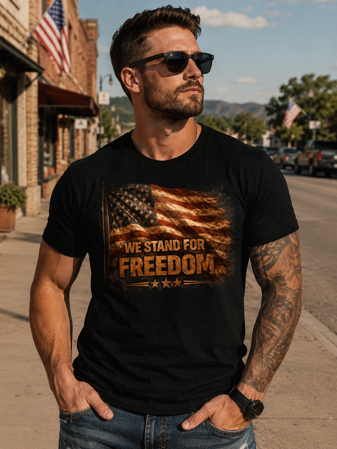 Patrintic USA 250 years We stand for freedom -Unisex Jersey Short Sleeve Tee