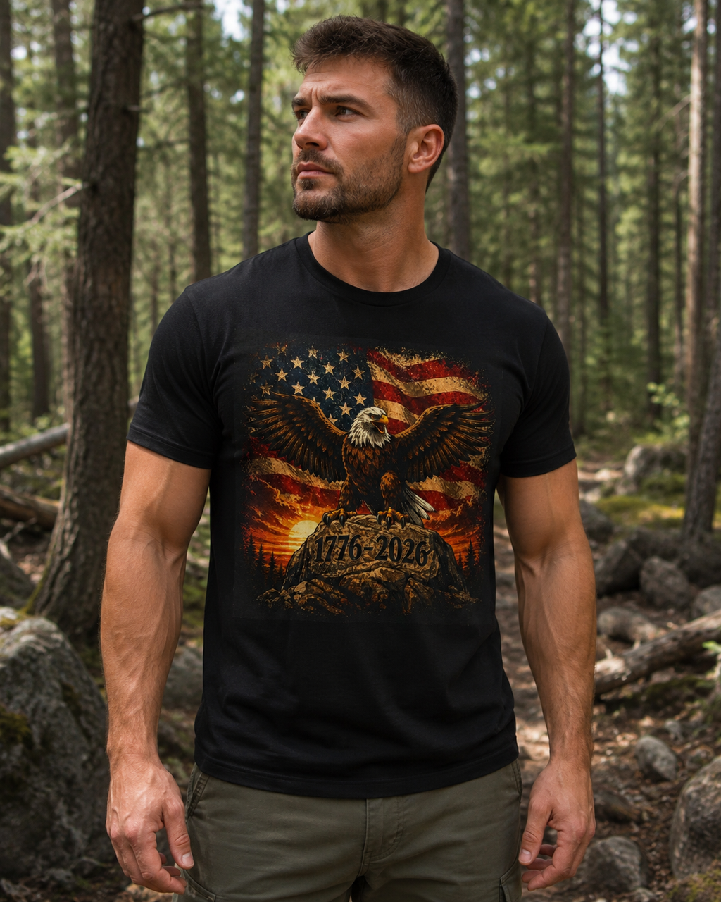Patriotic Eagle 1776–2026 T-Shirt