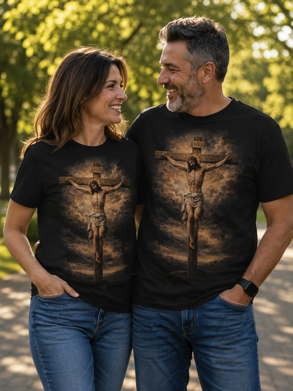 Crucifixion Jesus T‑Shirt — Religious Christian Graphic Tee for Easter & Faith