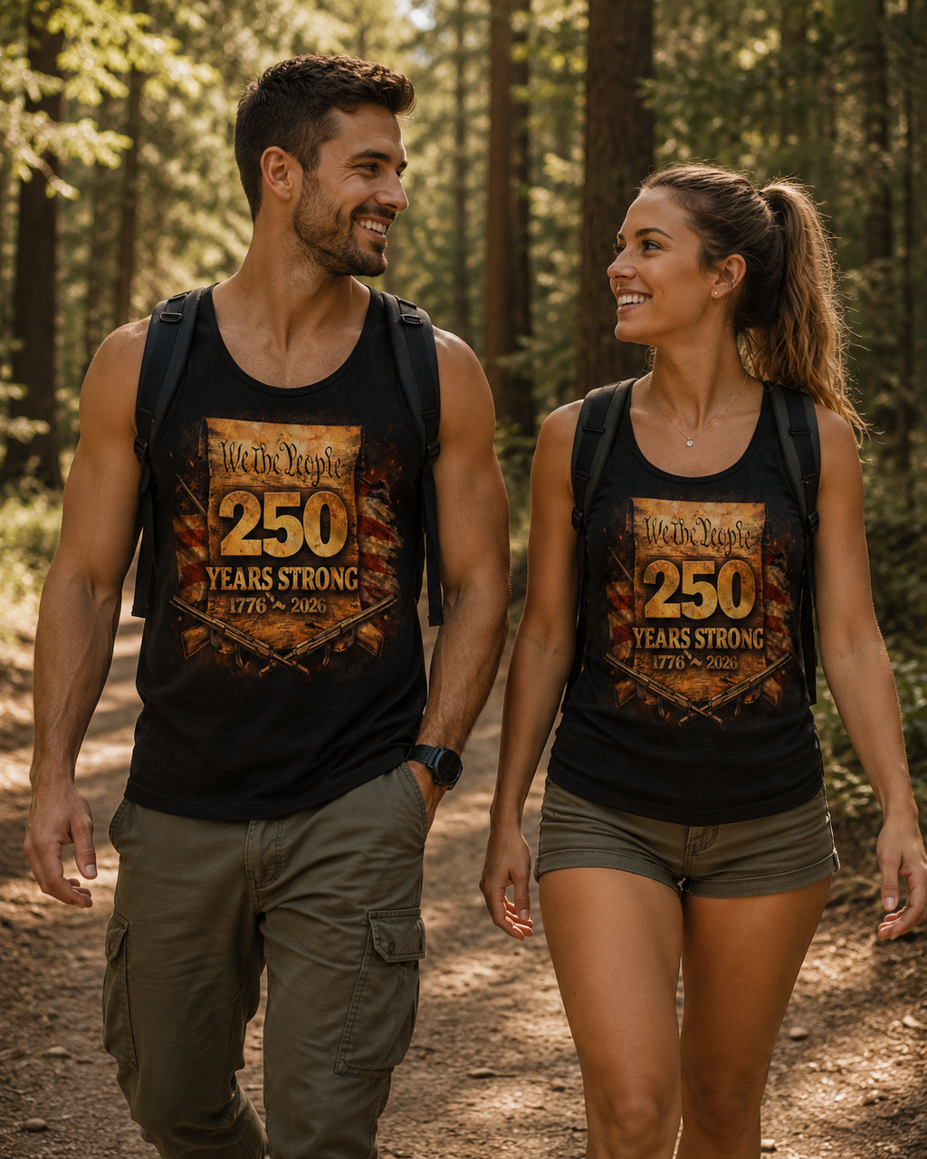 250 Years Strong Tank Top — "We the People 1776–2026" Patriotic Independence Day Tank