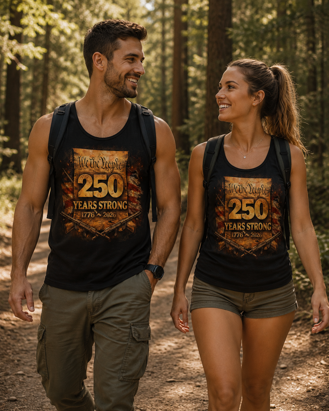 250 Years Strong Tank Top — "We the People 1776–2026" Patriotic Independence Day Tank