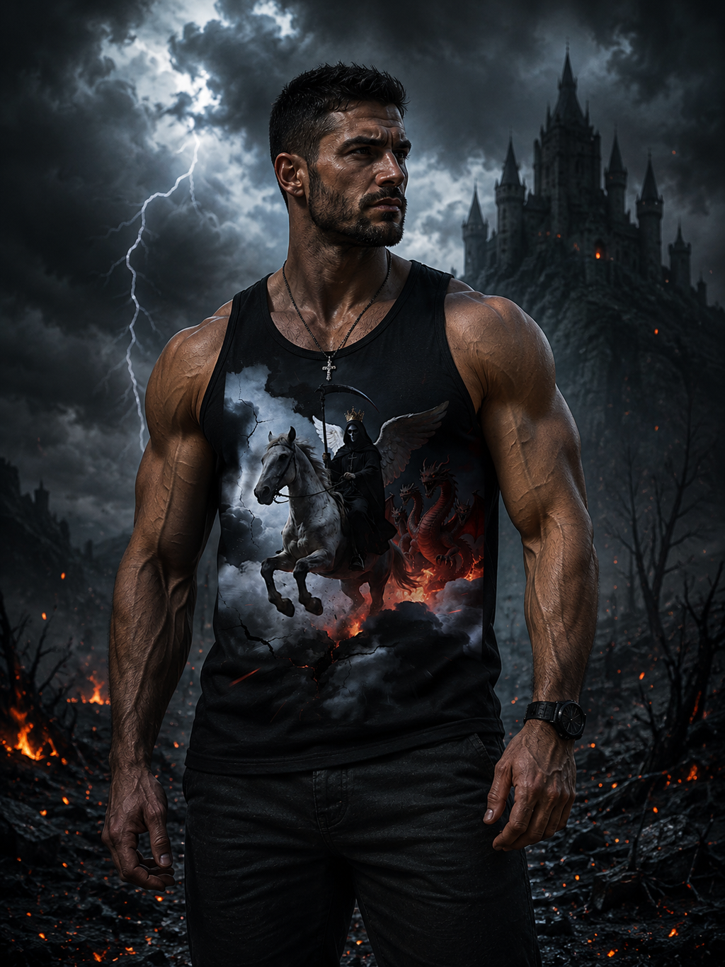 Angle of Death-End of times Graphic Tank