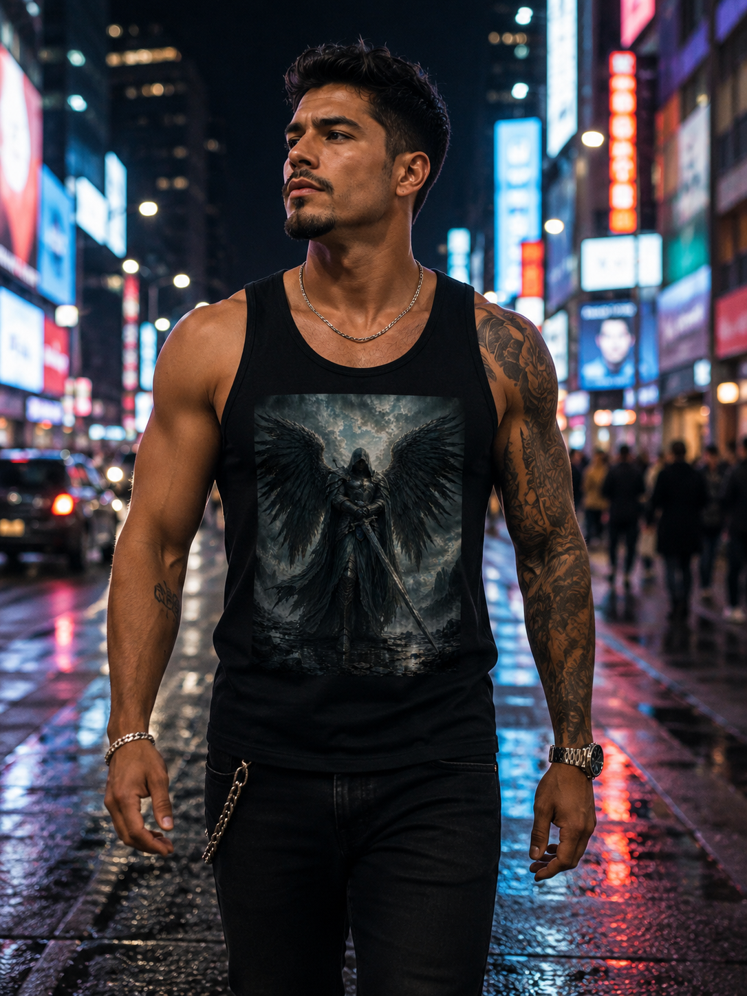 Dark Angel Warrior Tank Top — Gothic Fantasy Tank