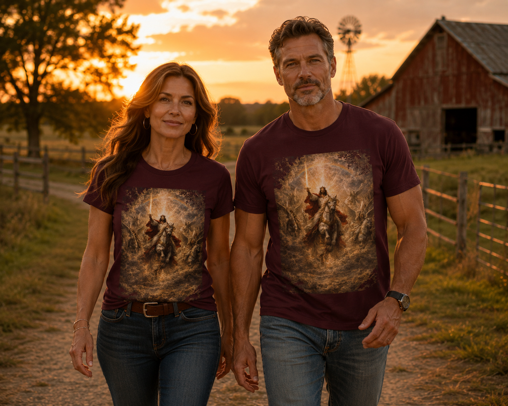 Revelation 19:11-21 Christian Jesus on White Horse T‑Shirt — Resurrection / Second Coming Graphic Tee Revelation